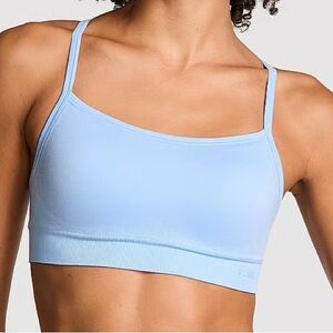 Pink by Victorias Secret Light Blue Women's Seamless Sports Bralette